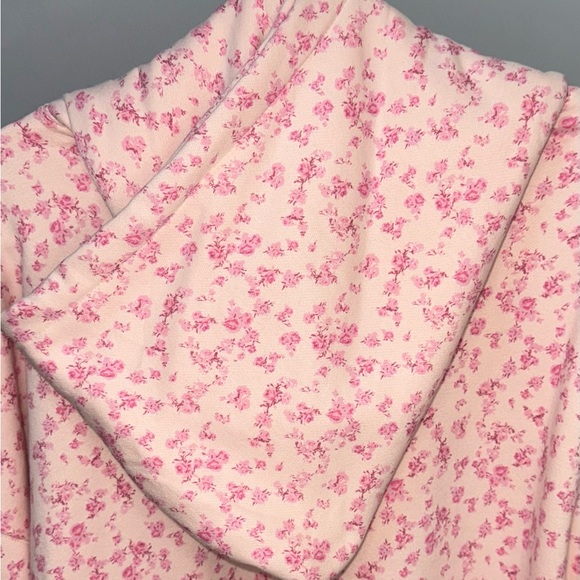 LoveShackFancy x gap Cropped Floral Pink Hoodie - Picture 10 of 14
